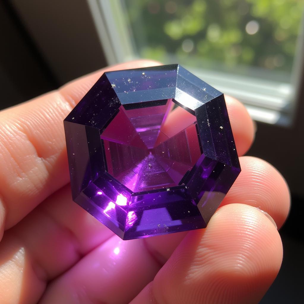 African Amethyst Octagon: Natural Light Showcase