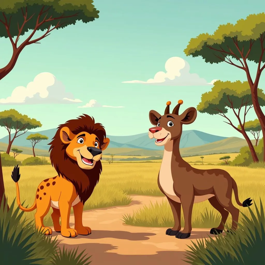 Future of African animal cartoons