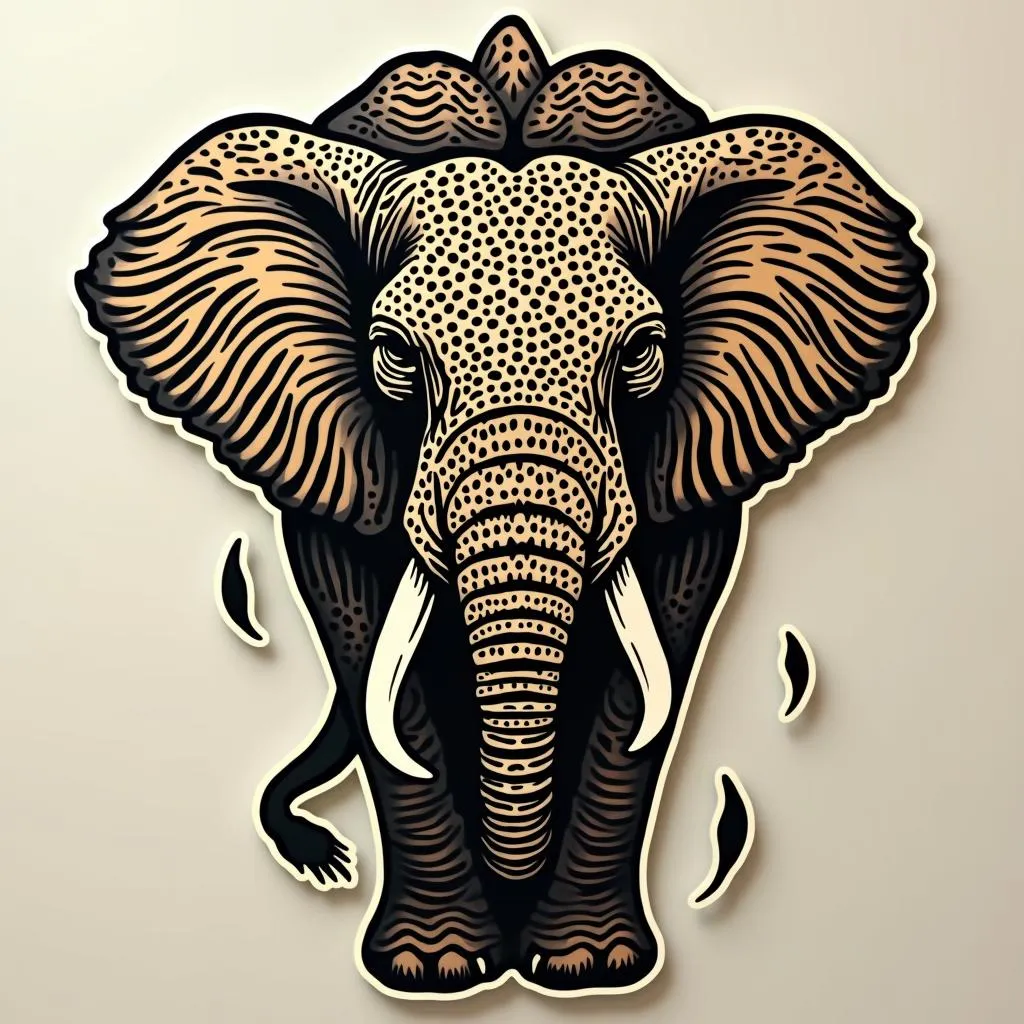 African Animal Totem Decal