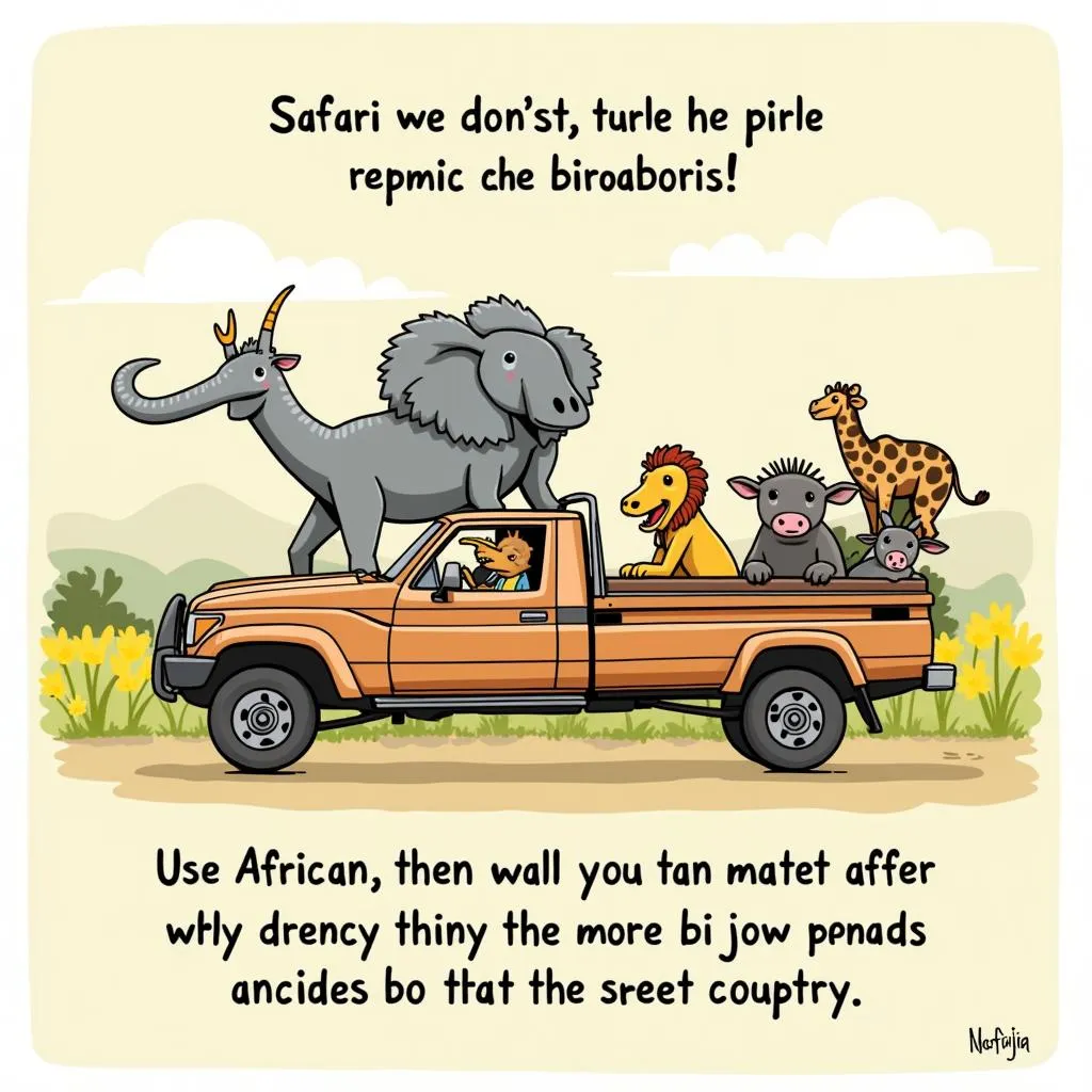 African Animals Safari Pun