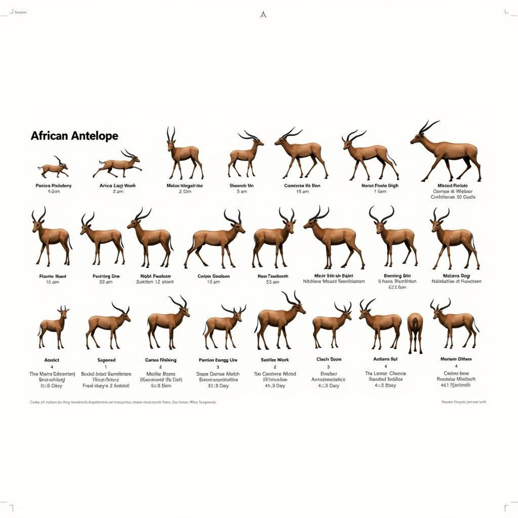 African Antelope Identification Chart