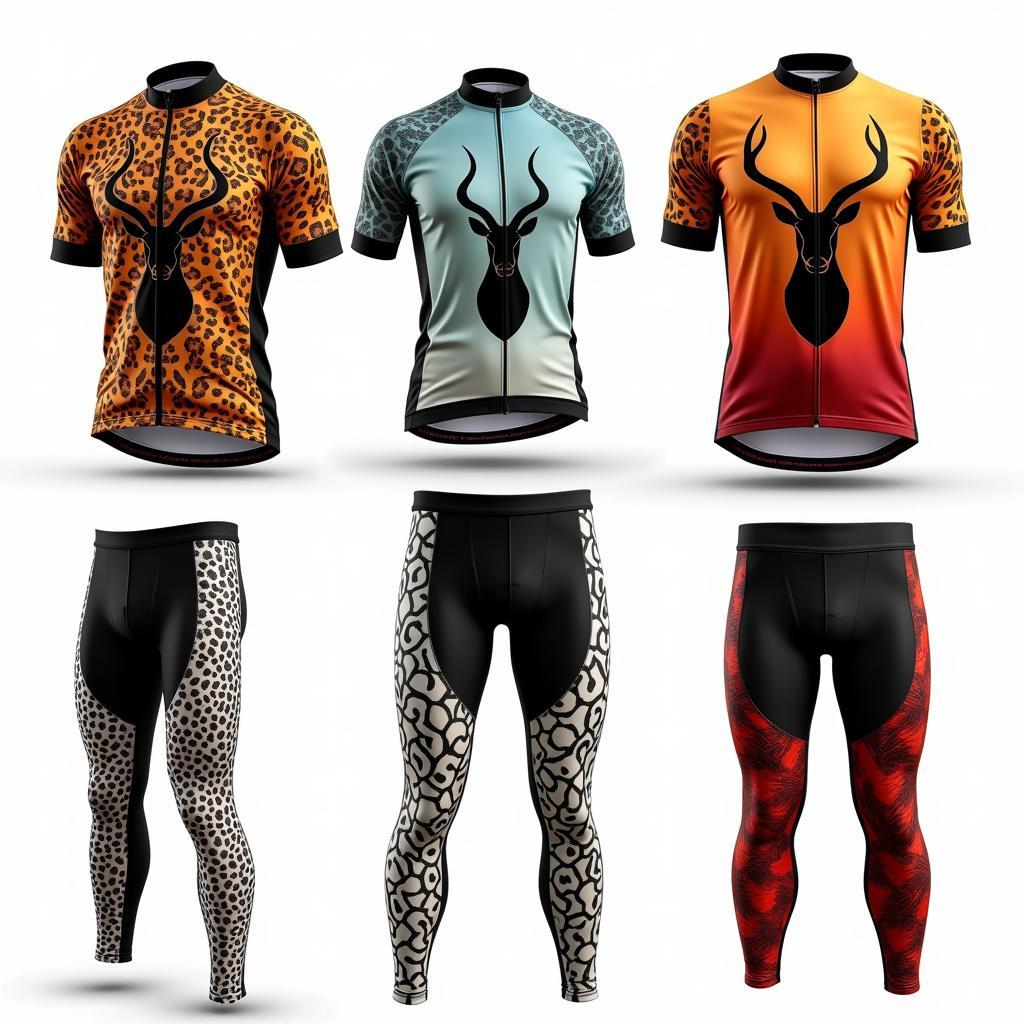 African Antelope Sportswear Designs: Showcasing Vibrant Colors and Traditional Patterns