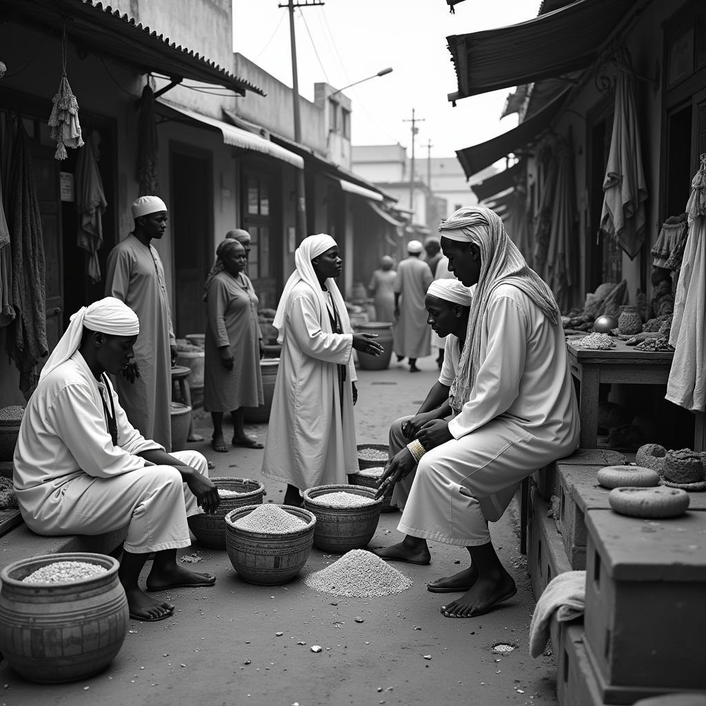 African Arab Traders in Zanzibar