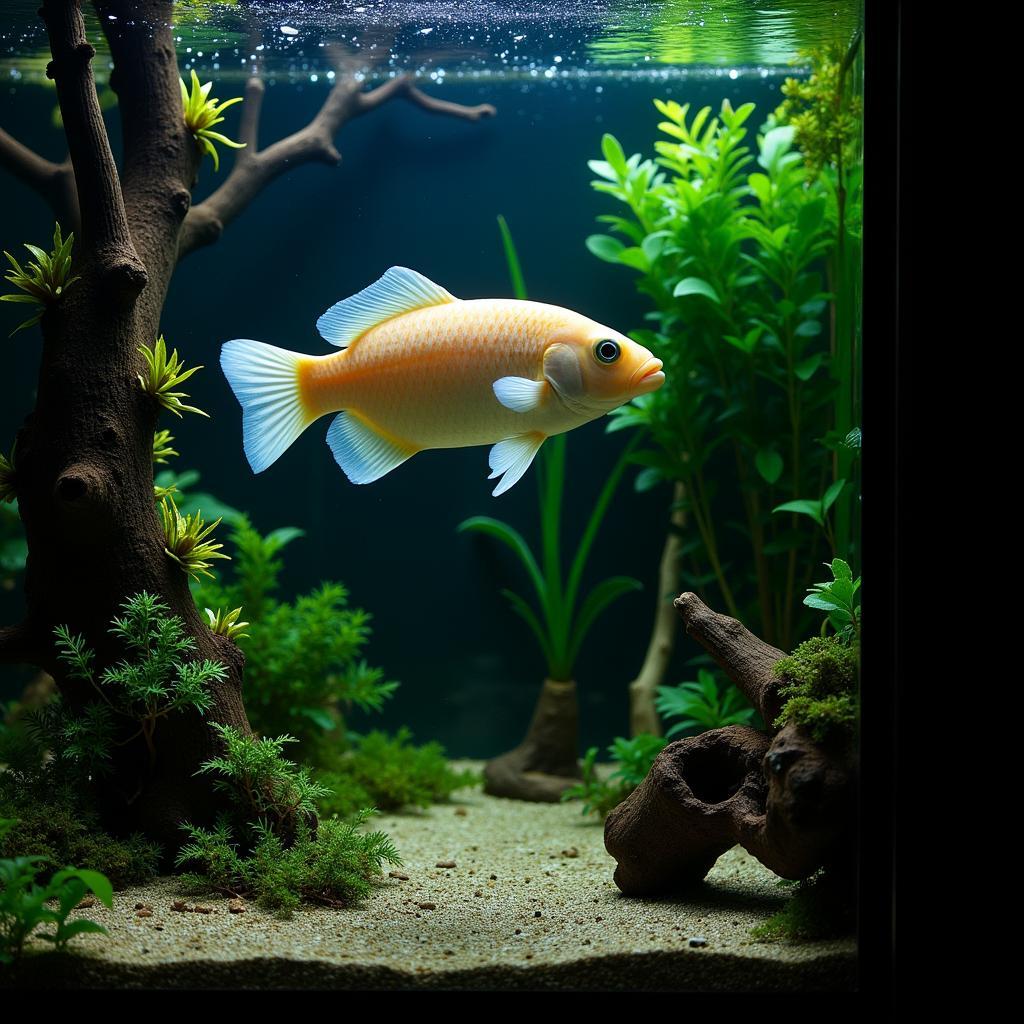 African Arowana in a Home Aquarium