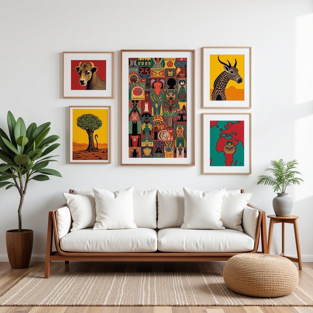 Stunning African Art Inspired Wall Decor