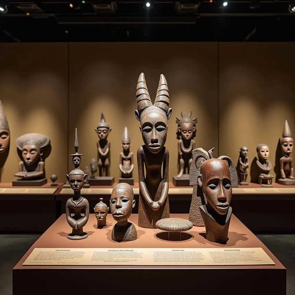 African art museum display