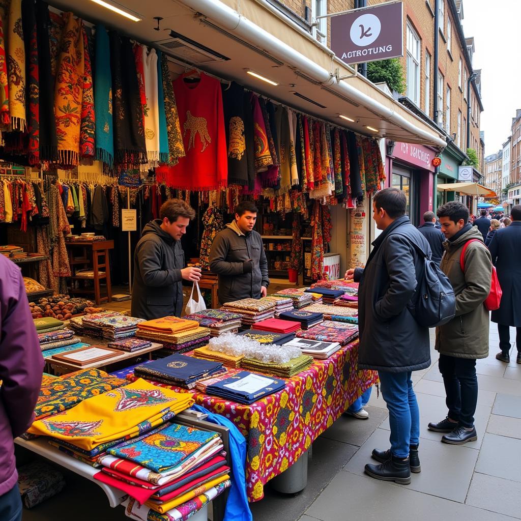 Exploring African Fabrics at a London Market