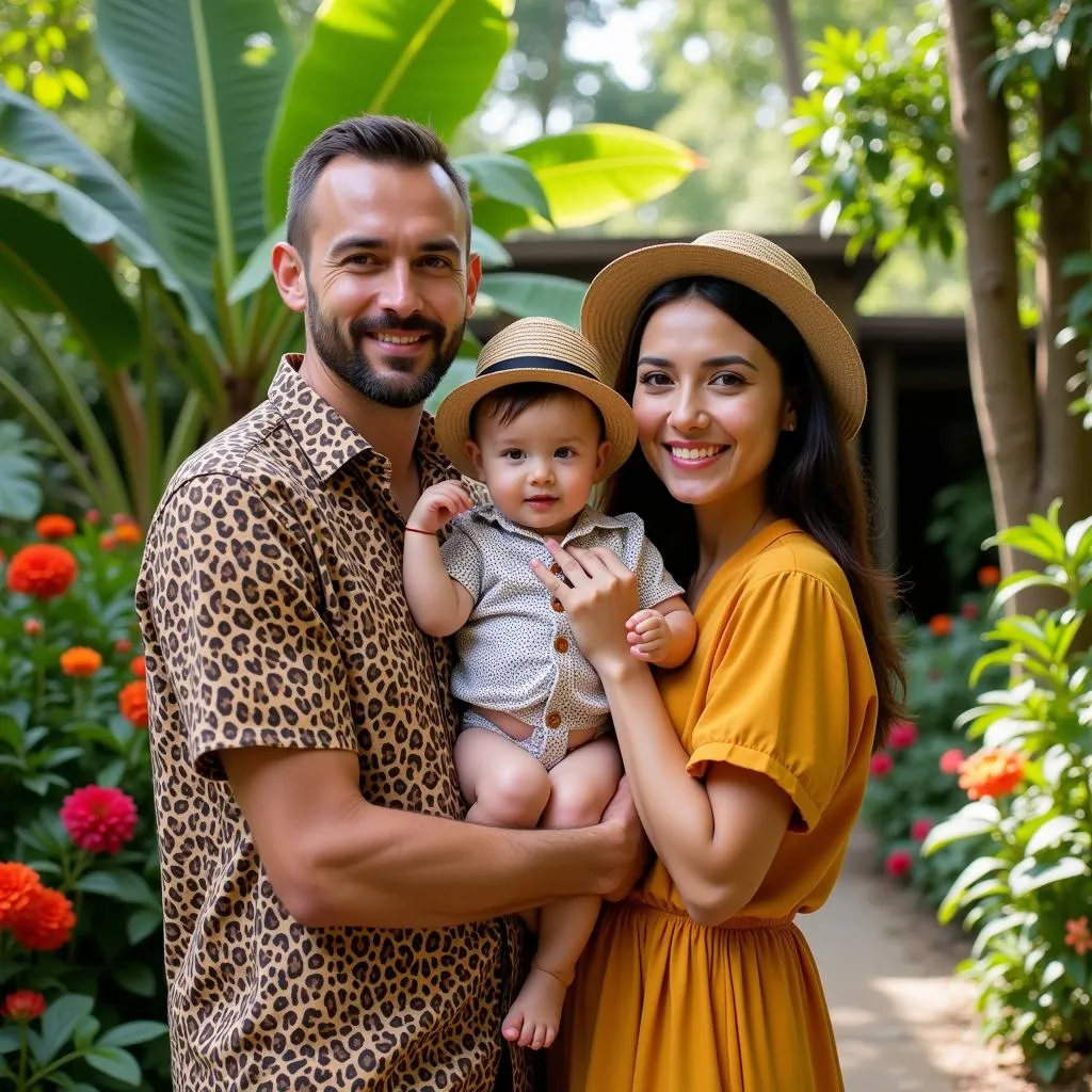 African Baby Photoshoot in a Garden