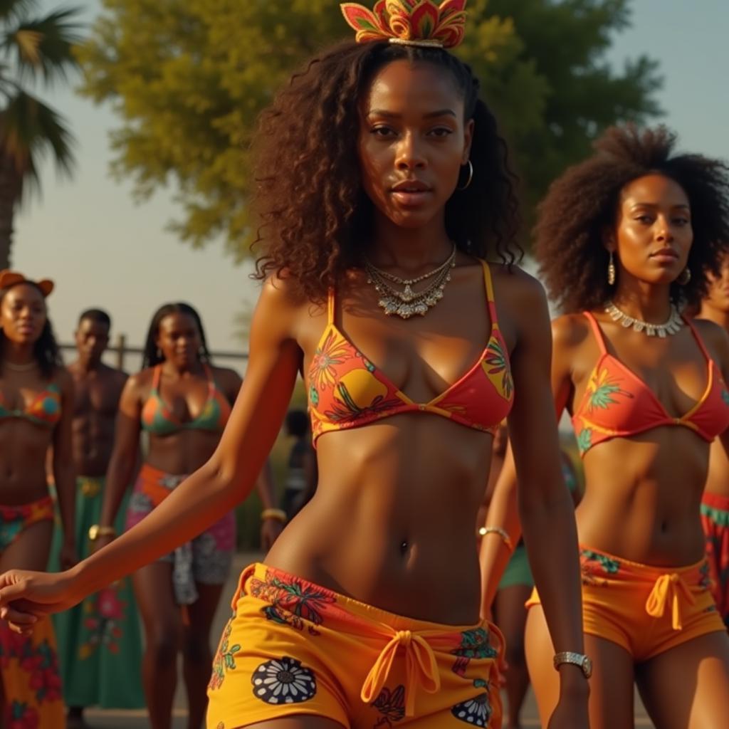 A Scene from the African Bad Girl Music Video