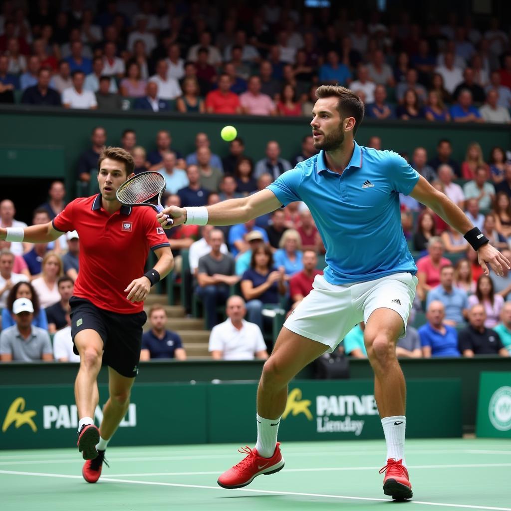 Men's doubles final match at the 2019 African Badminton Championships