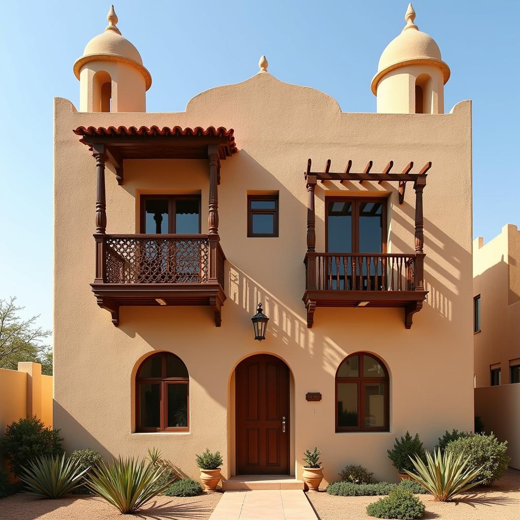 Traditional Bahraini architecture with African influences.