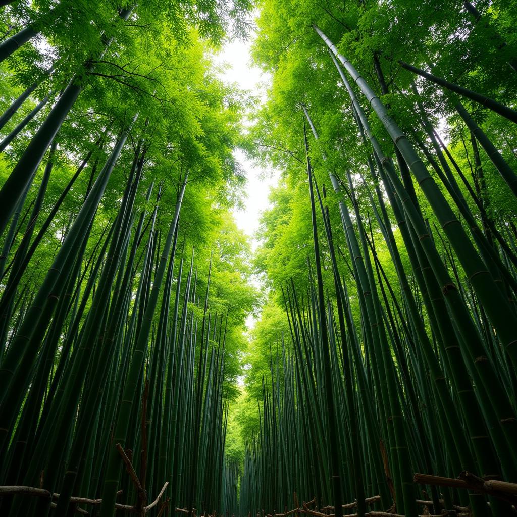 Ethiopian bamboo forest landscape