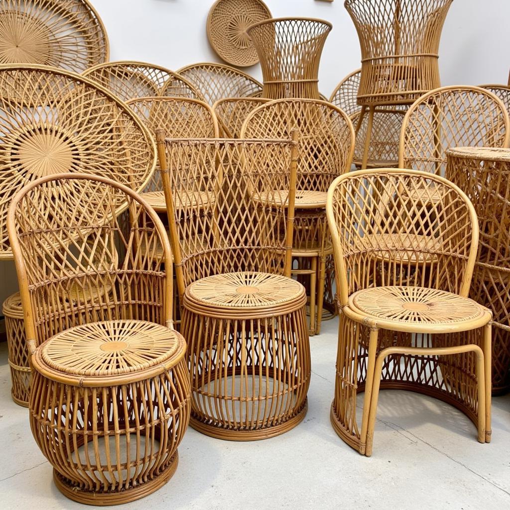 Handcrafted furniture and crafts made from African bamboo