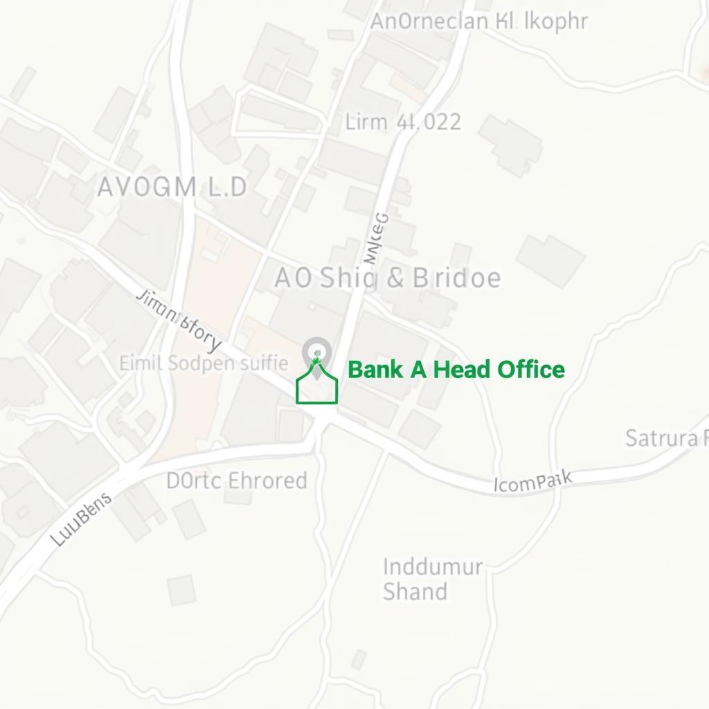 Map showing the location of African Bank Head Office in Johannesburg