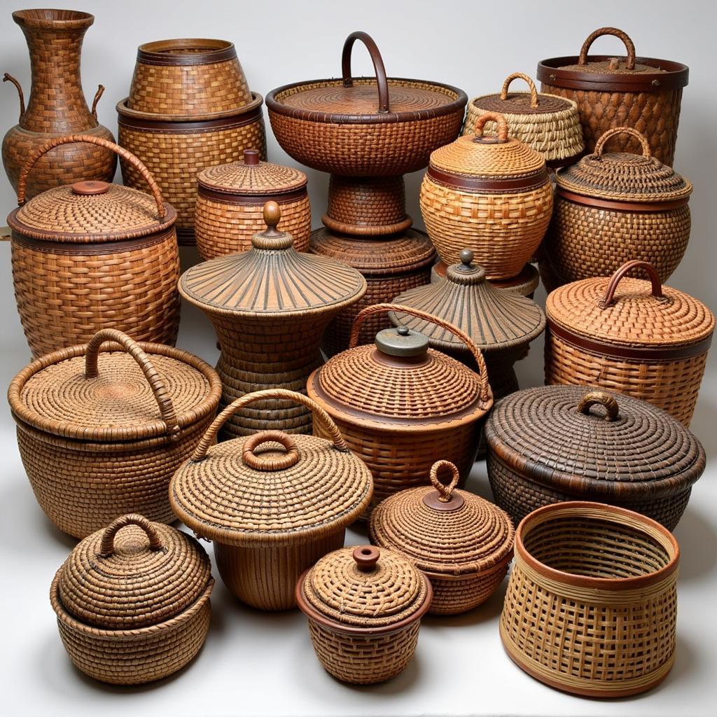 Variety of African Baskets