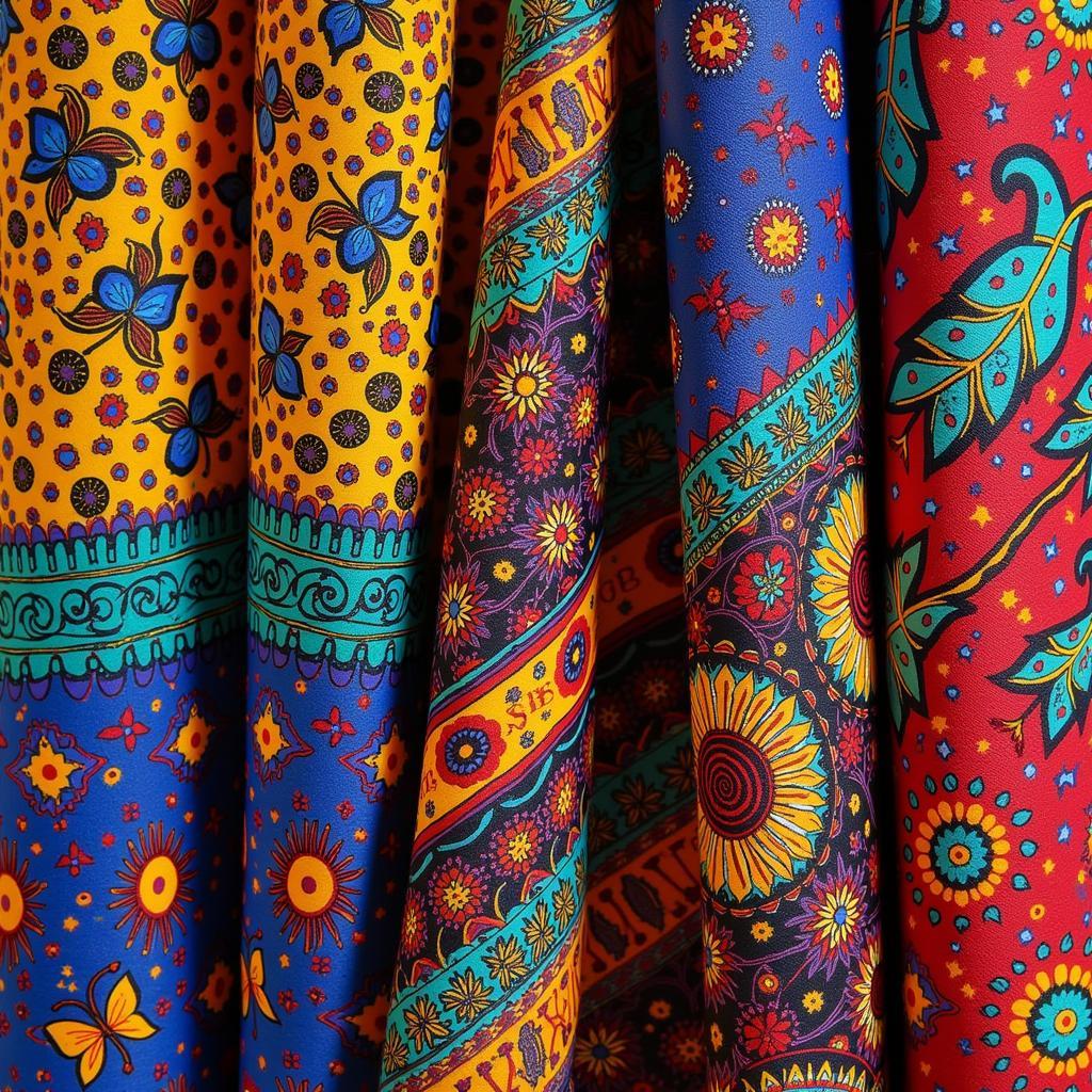 African Batik Fabric Patterns