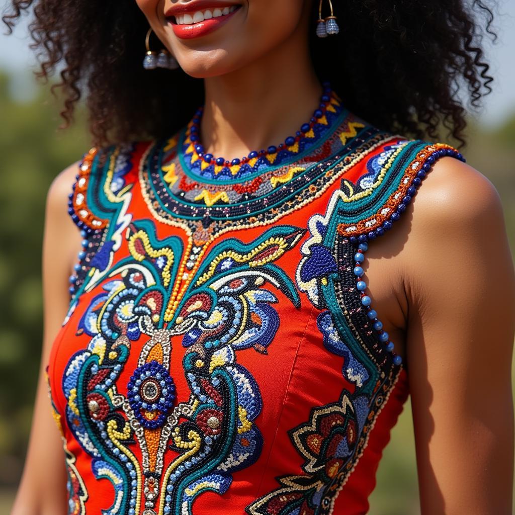 African Beaded Dresses 2018