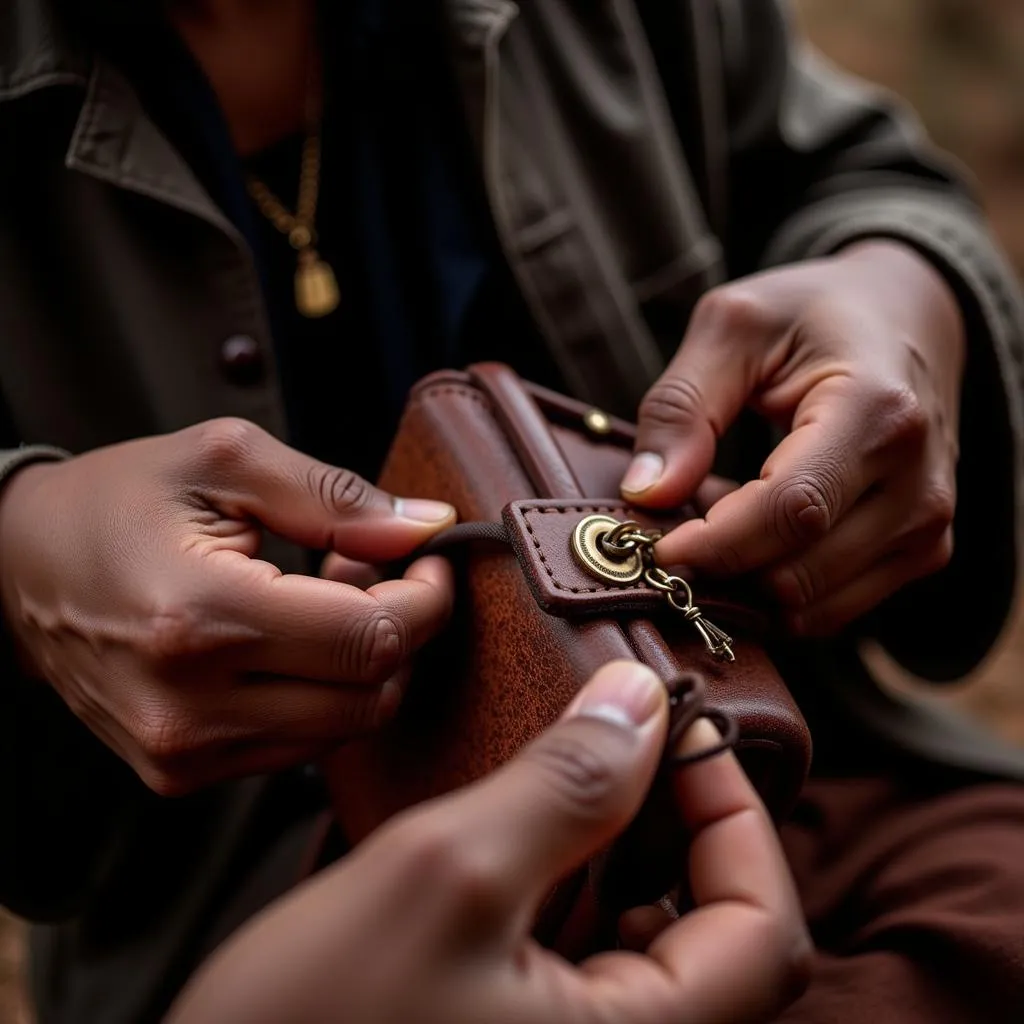 African Beast Purse Traditional Craftsmanship