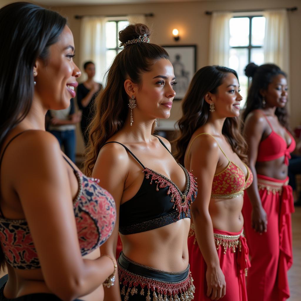 Vibrant African Belly Dance Class in Dallas