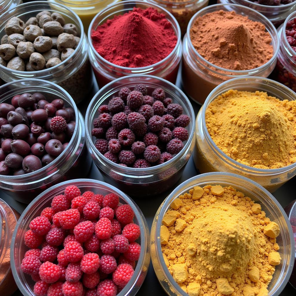 Dried African Berries and Powders