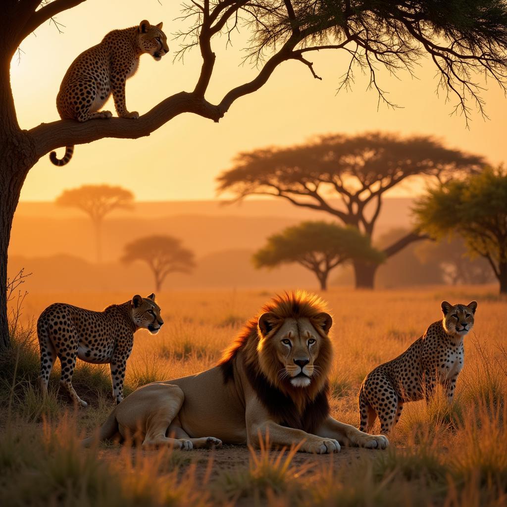 African Big Cats on Safari