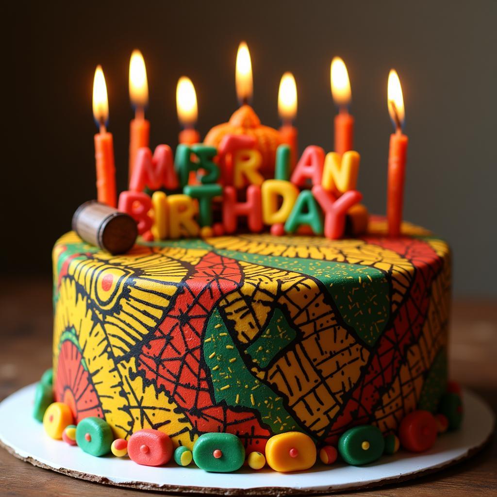  African Birthday Cake Celebration