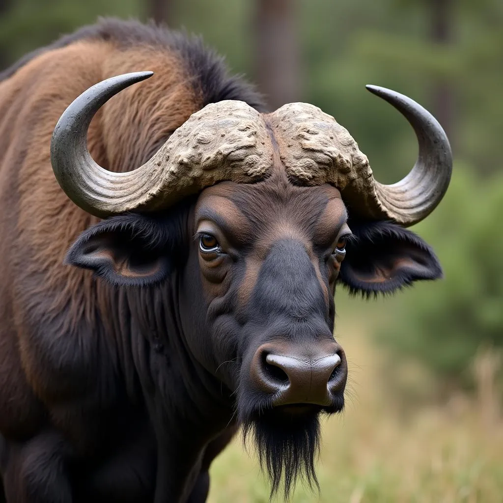 African Bison Horns