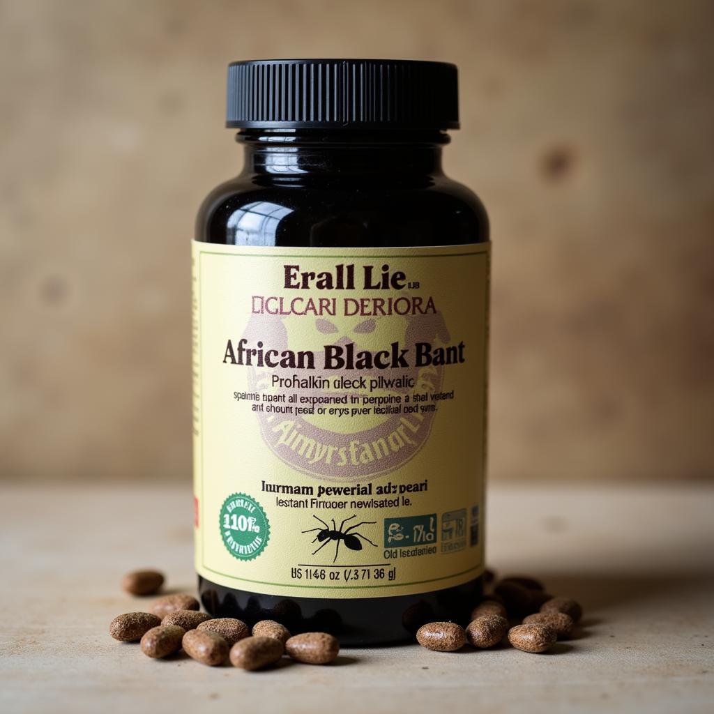 Authentic African Black Ant Pills Packaging