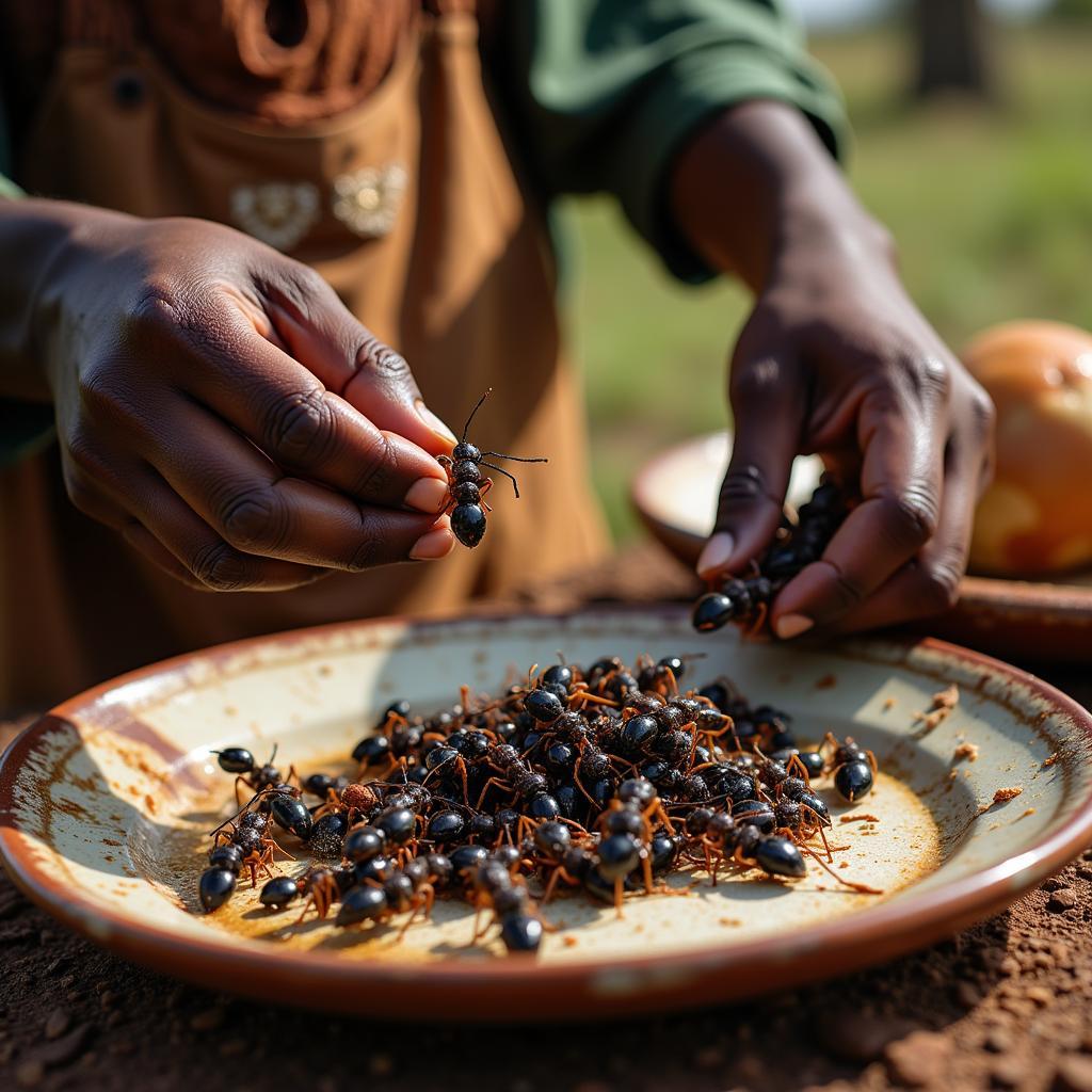 Traditional Use of African Black Ants