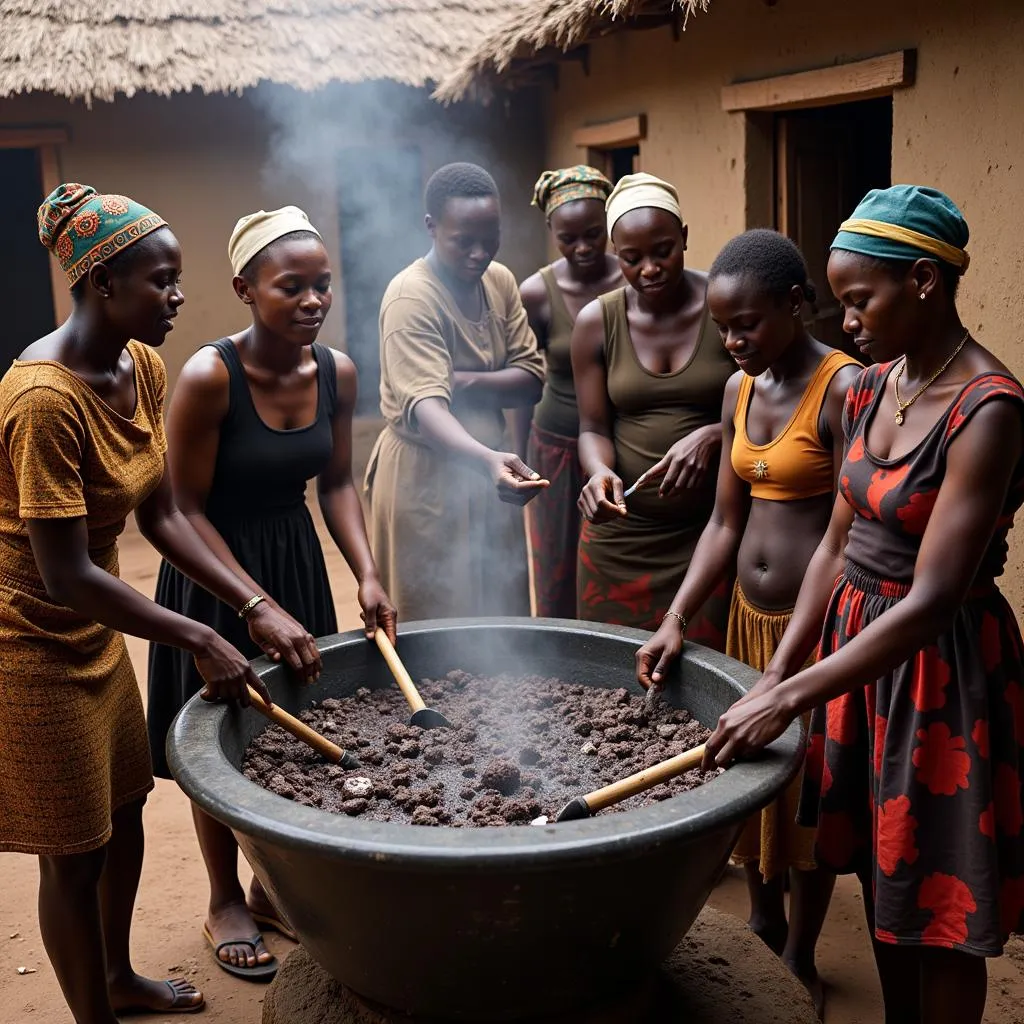 African Black Soap: A traditional soap made in Ghana, Nigeria, and Togo