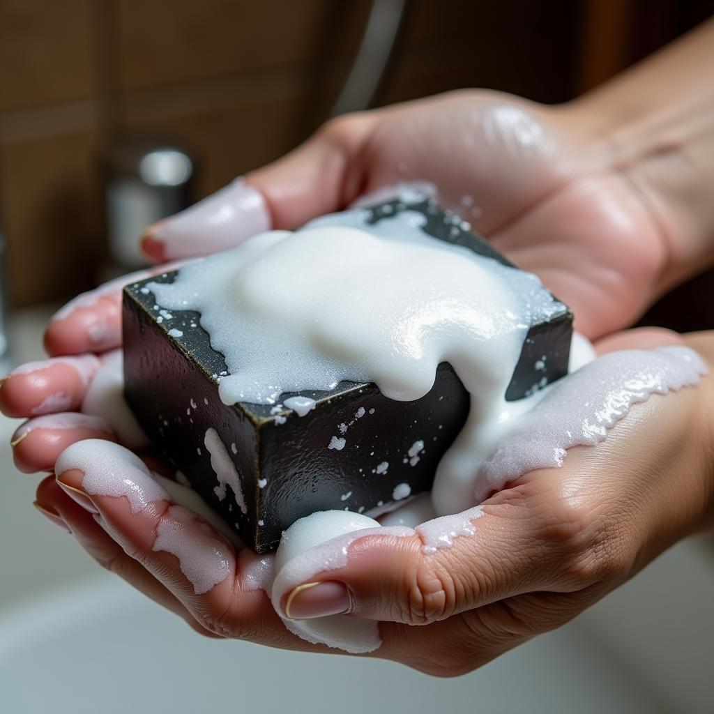 African Black Soap Lather