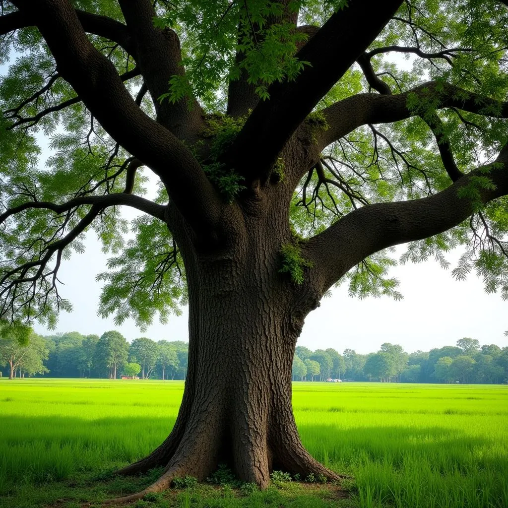 African blackwood tree thriving on an Indian plantation