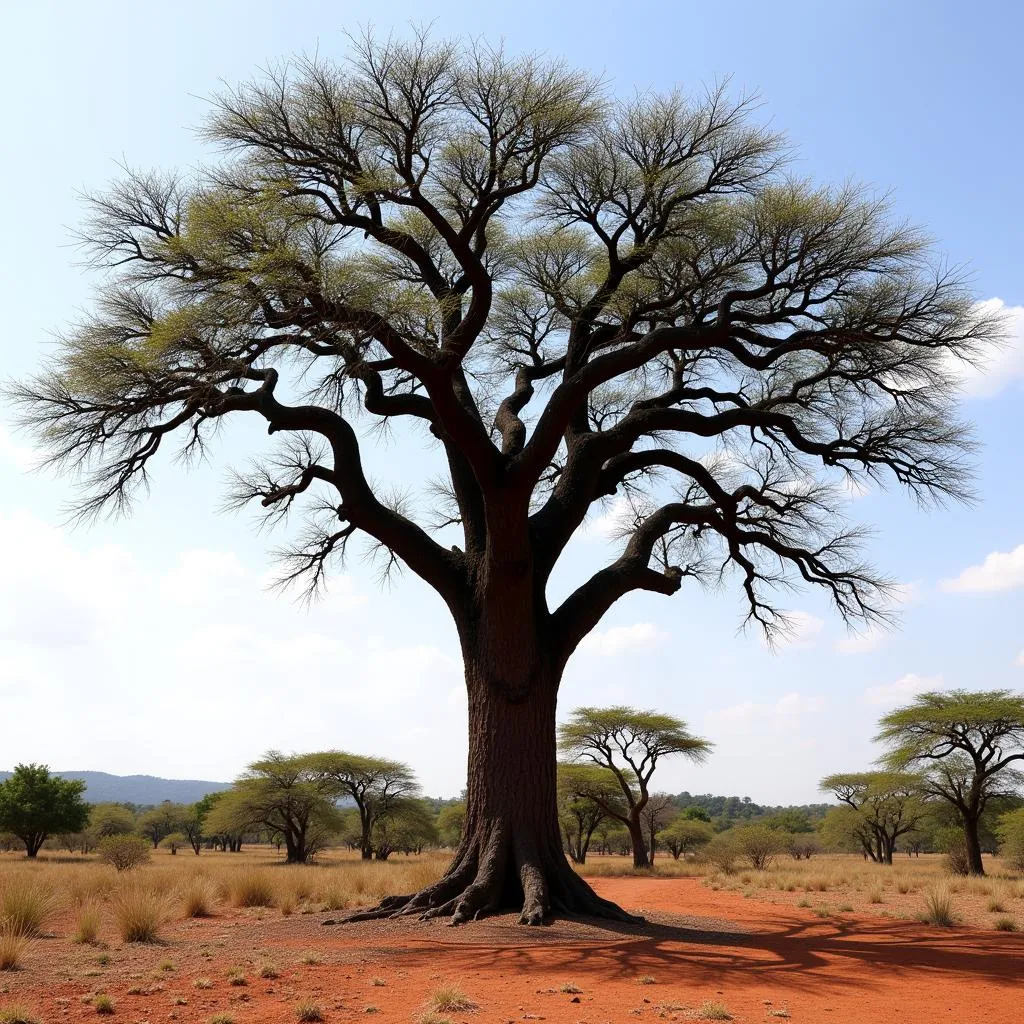 African blackwood tree growing in its natural habitat