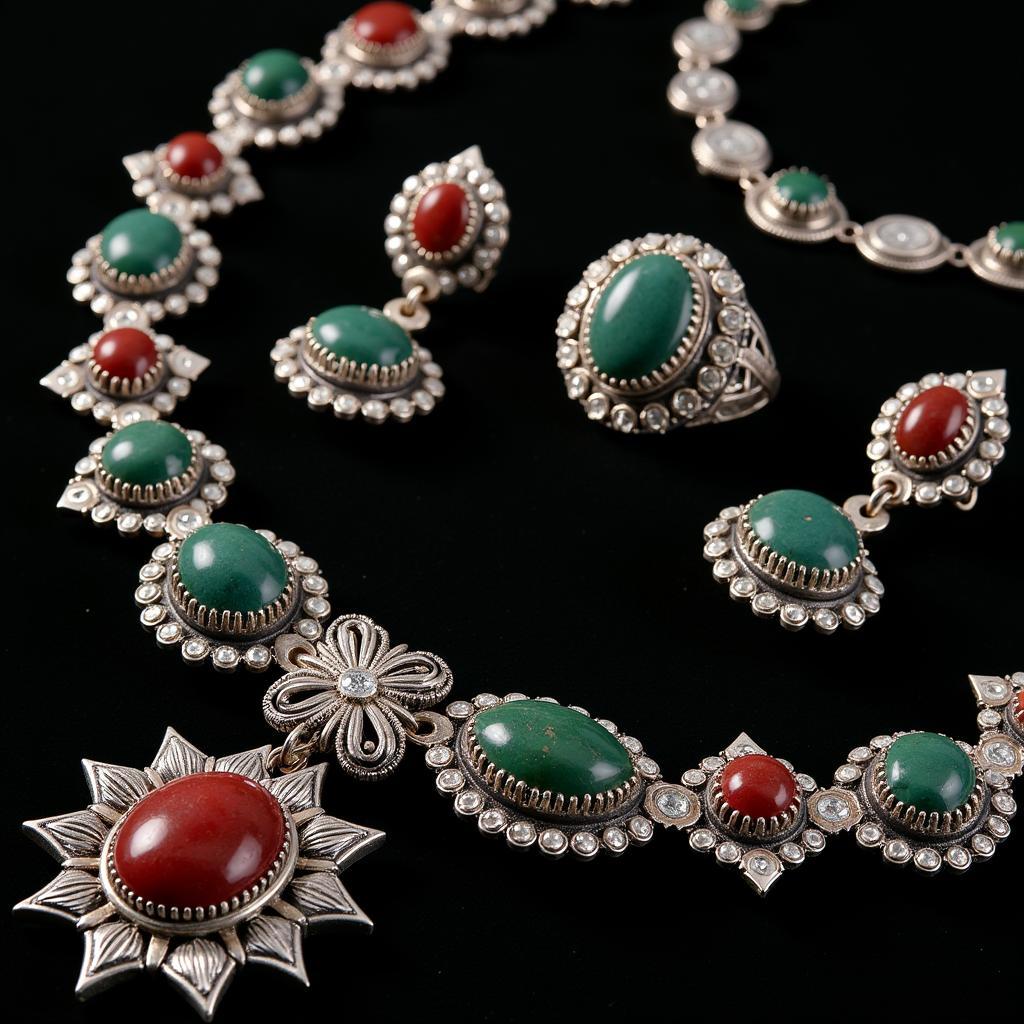 Ancient African bloodstone jewelry