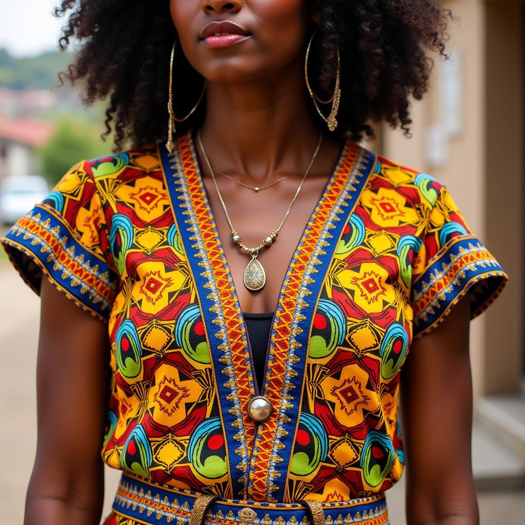 Kente Cloth Blouse from Ghana