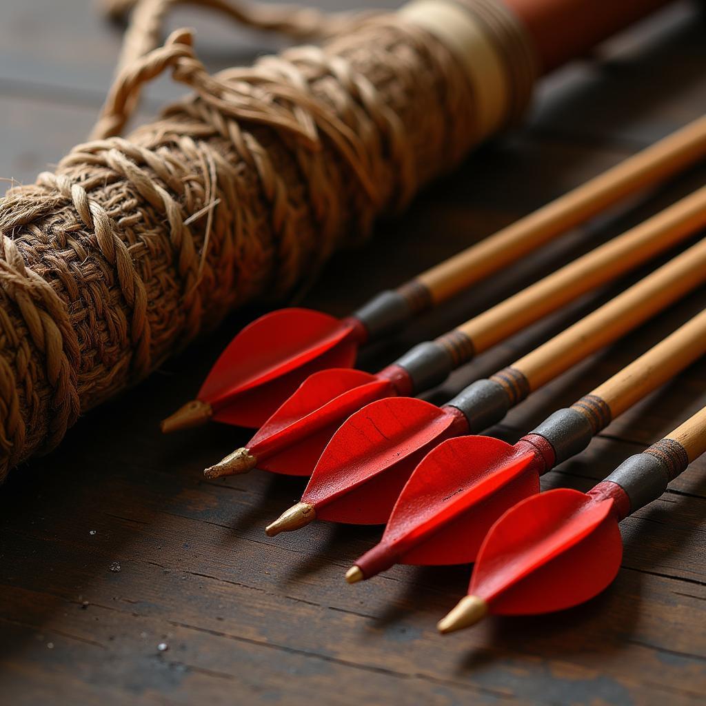 African Blowgun Darts and Quiver