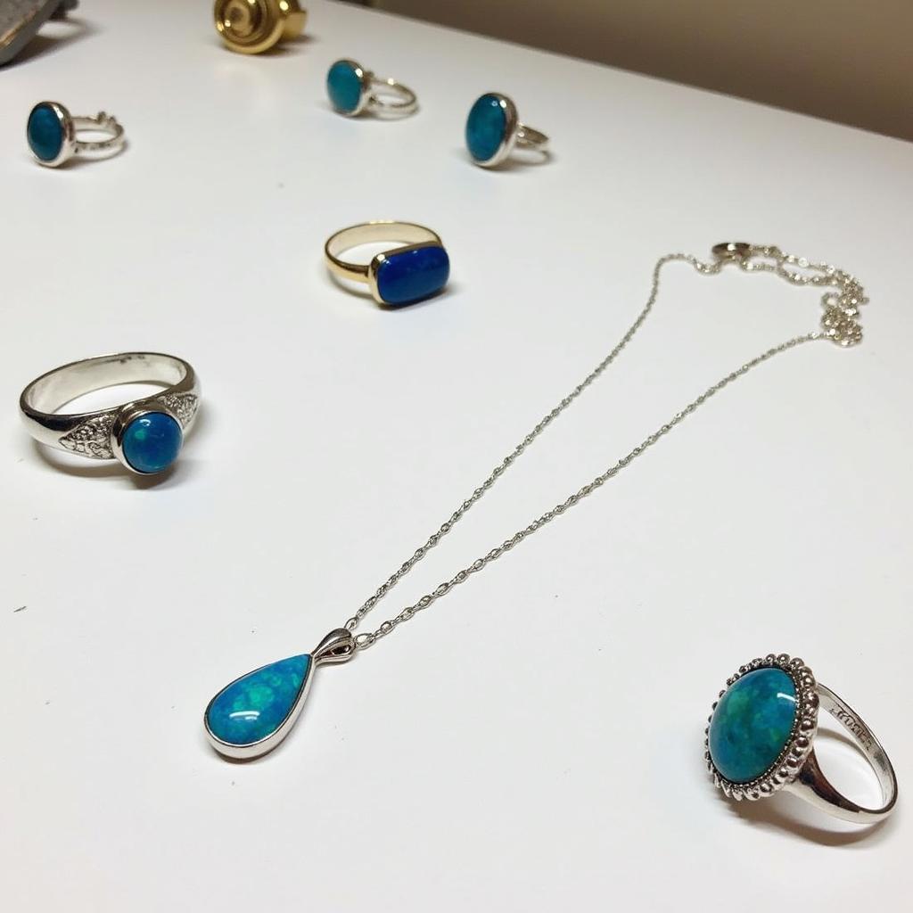 African Blue Opal Jewelry