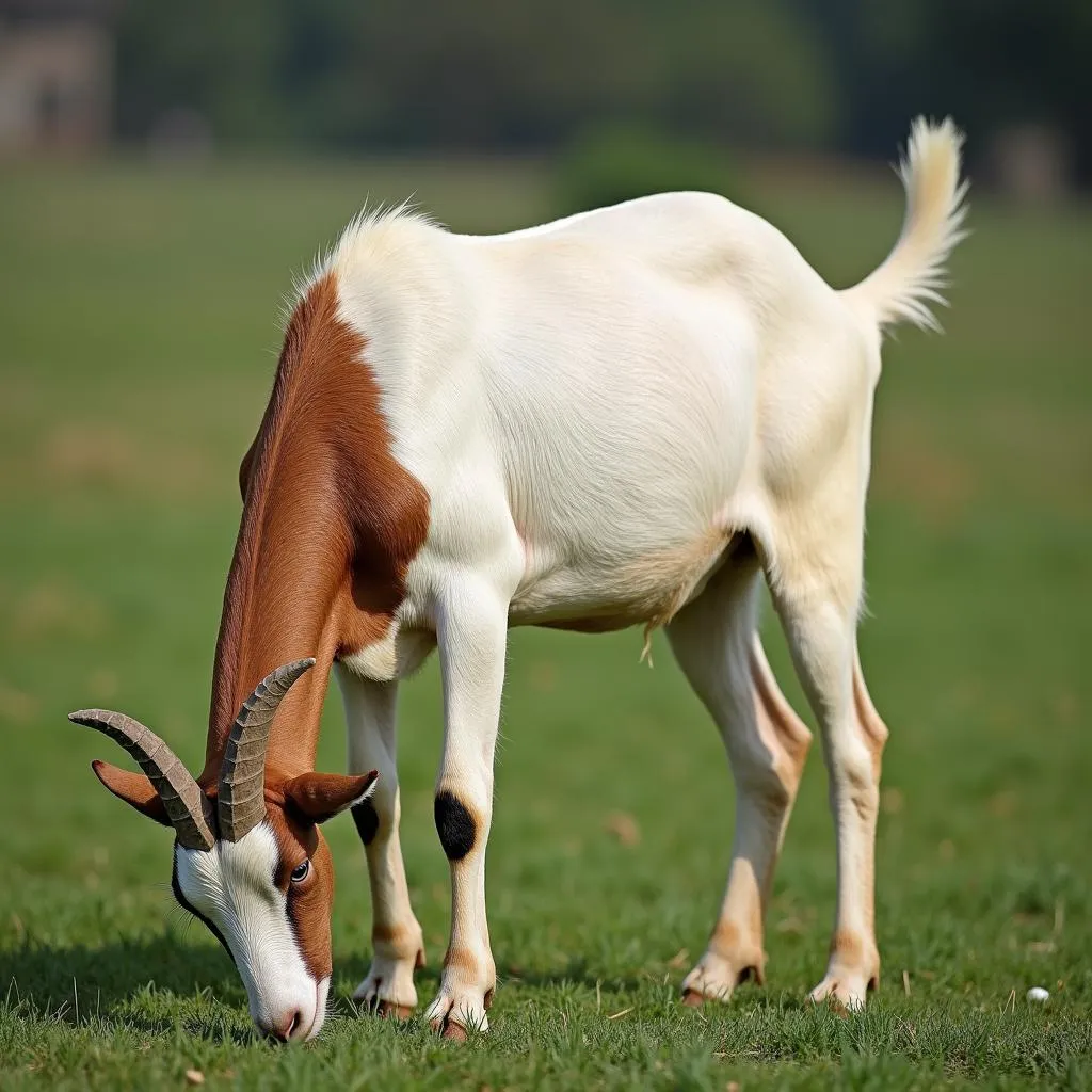 African Boer goat in an Indian farm