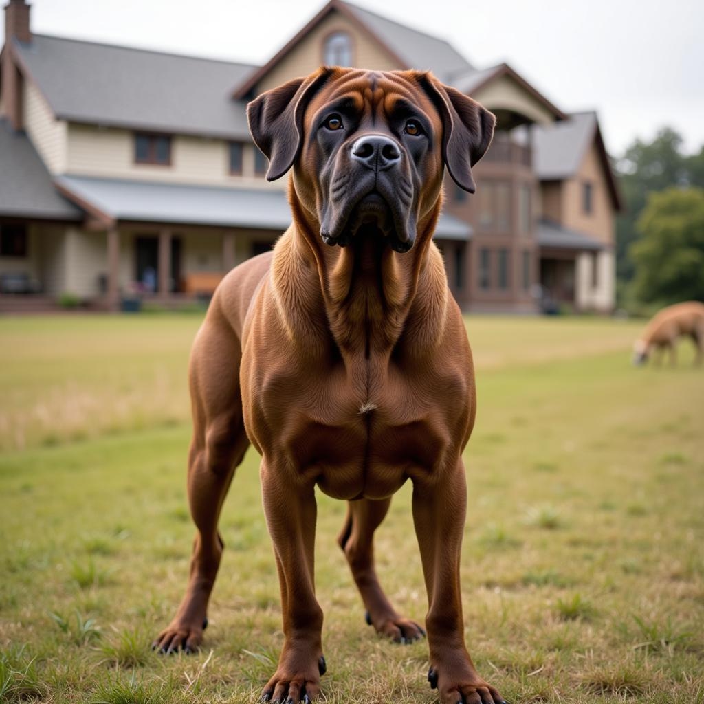 Boerboel Guarding Farm