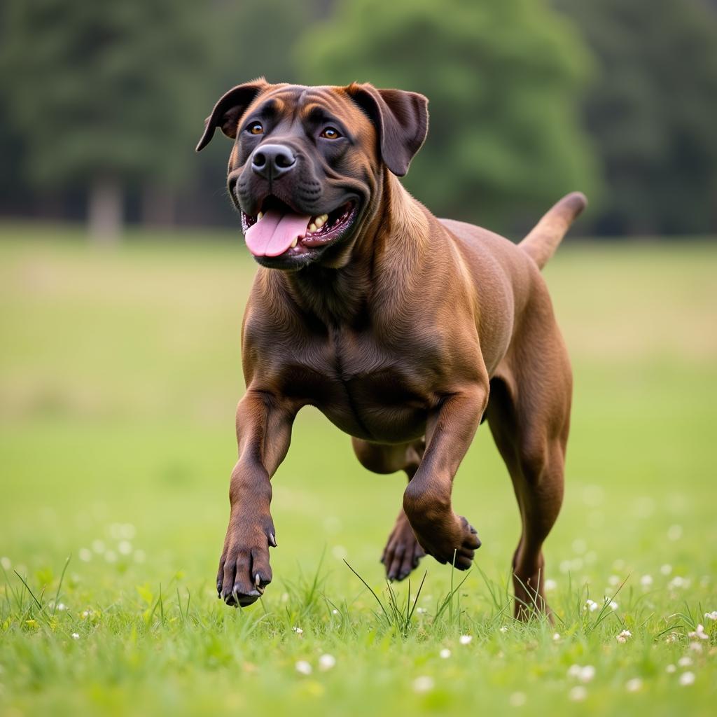 African Boerboel Running Free