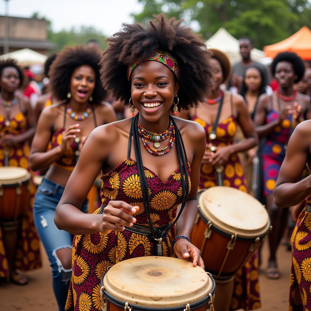 Traditional African Booty Dance Ceremony