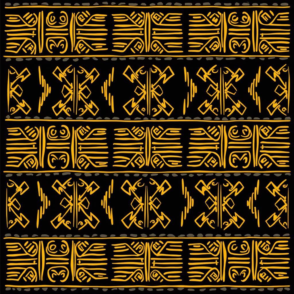 Geometric African border design