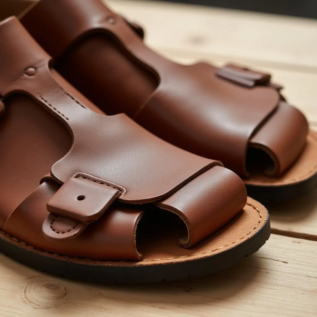 African Boy Leather Sandals