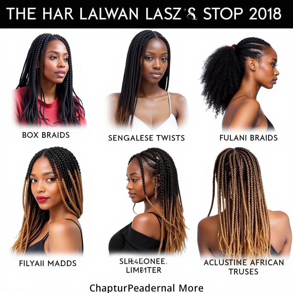 Different African braids styles popular in 2018