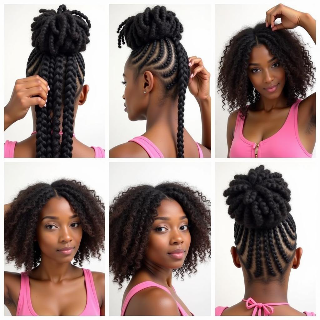 Step-by-Step Tutorial for Creating African Braids with Curls