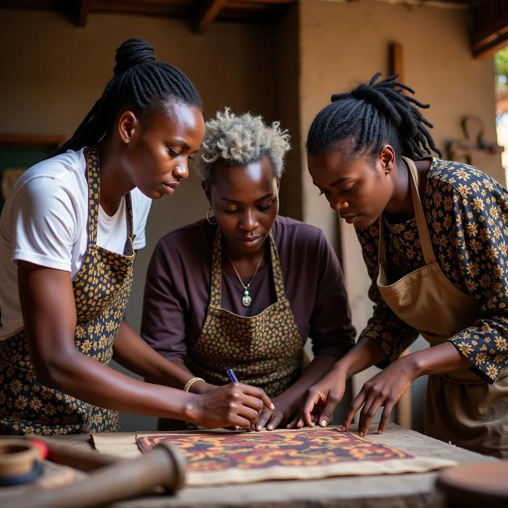 Artisans Collaborating on a Project