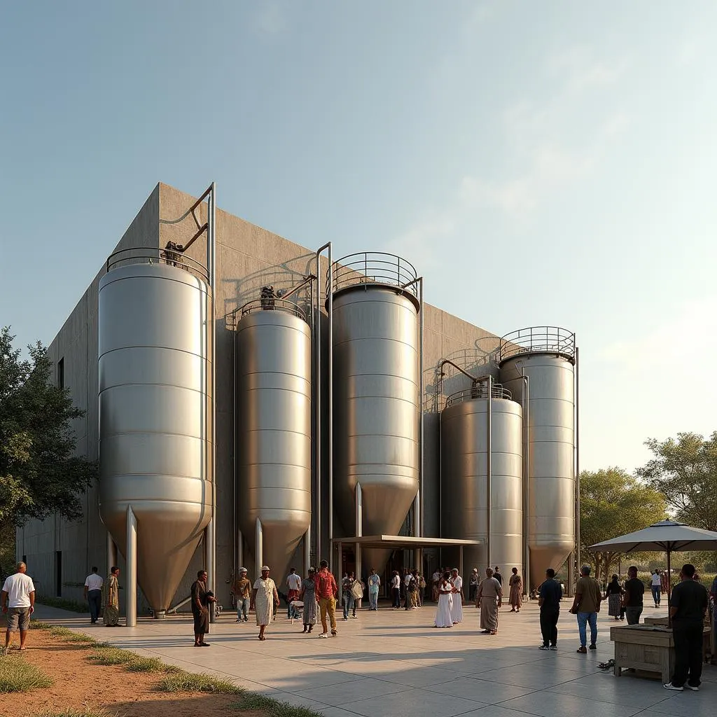 Modern African Brewery Exterior