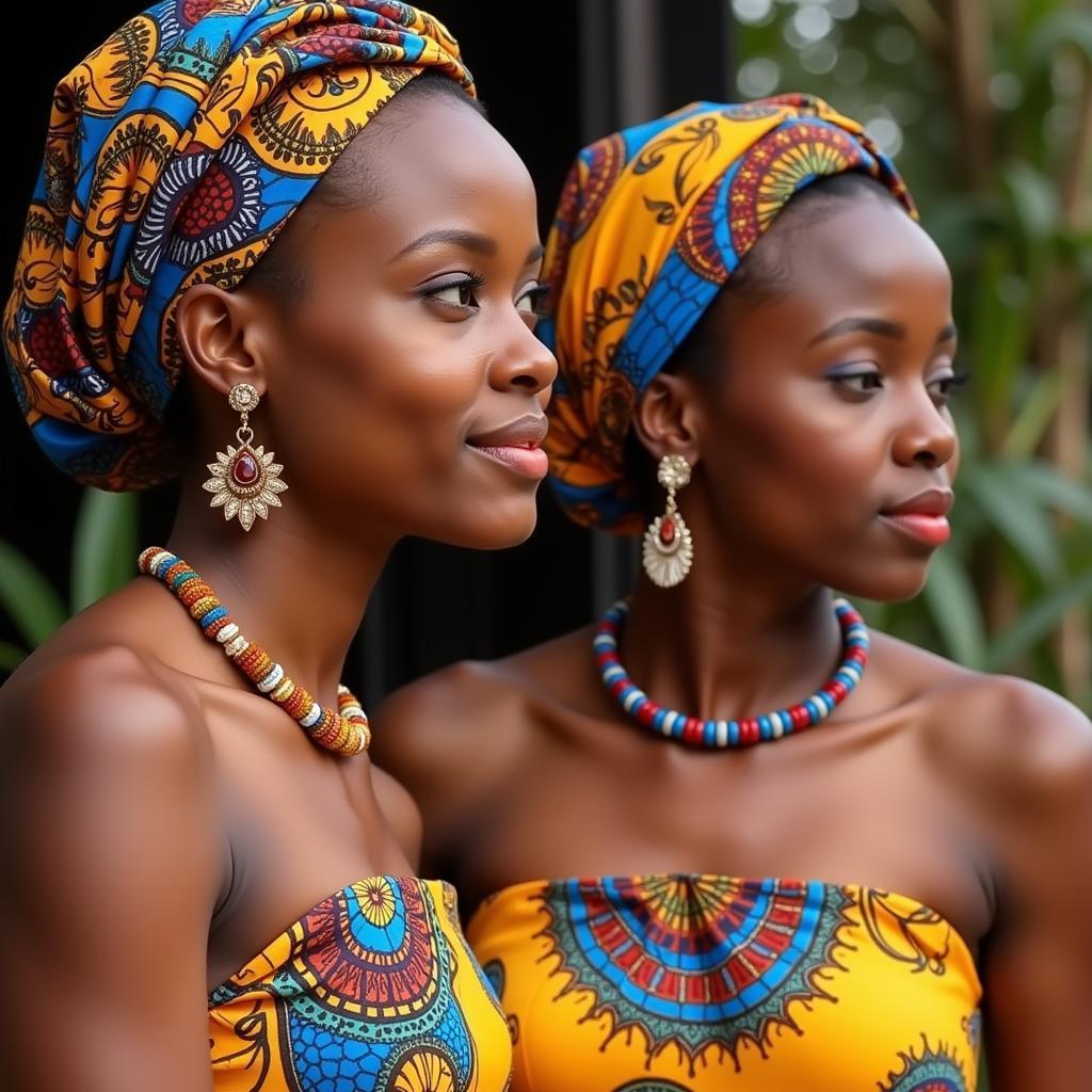 Accessorizing African Bridesmaid Dresses