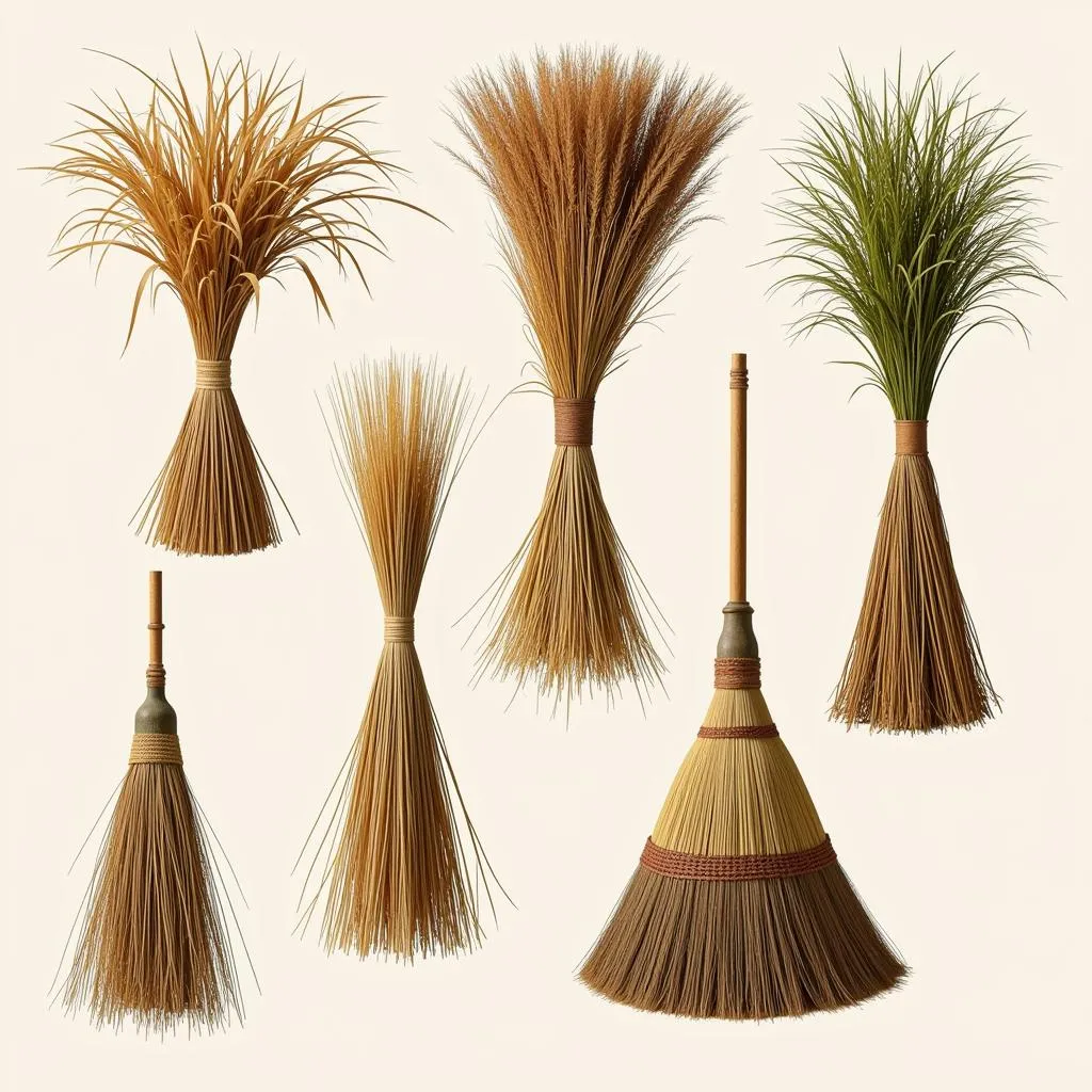 African Broom Materials and Craftsmanship