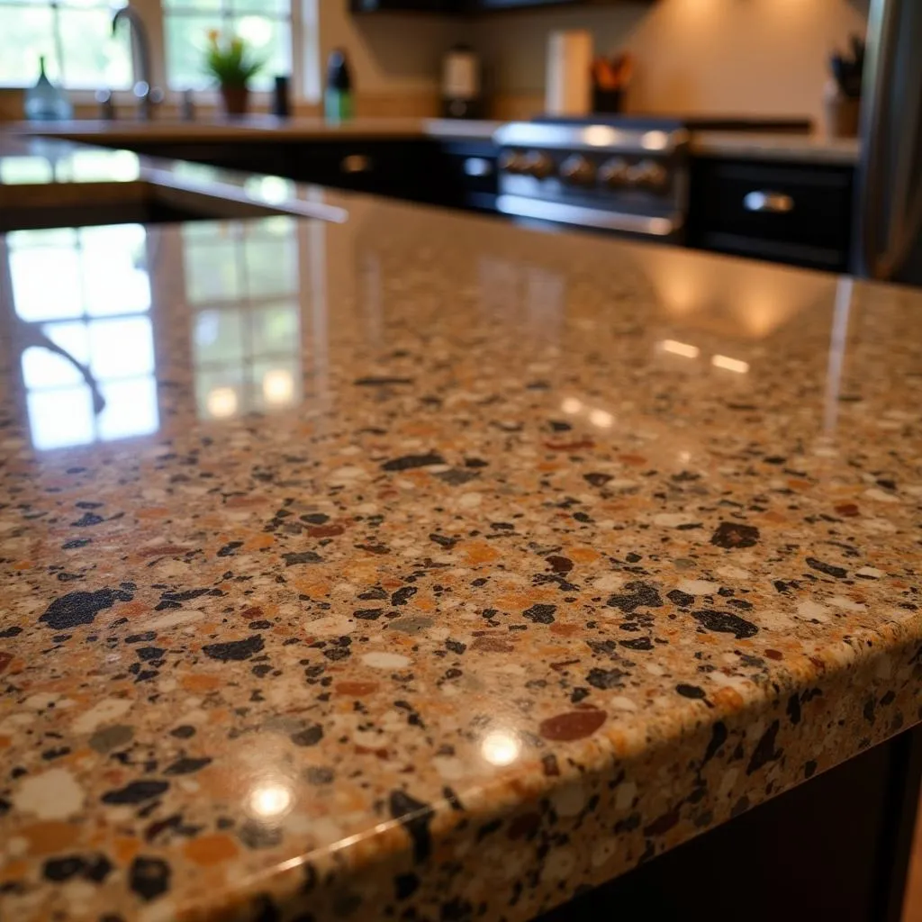 African brown granite kitchen countertop